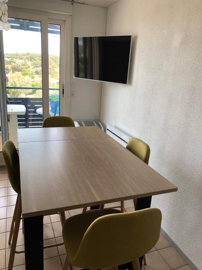 Appartement Climatise Avec Piscine & Mer Bleu Marine Lacanau Eksteriør bilde