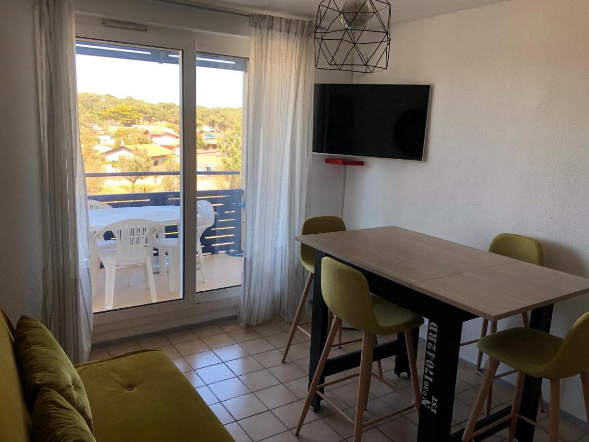 Appartement Climatise Avec Piscine & Mer Bleu Marine Lacanau Eksteriør bilde